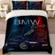 thumbnail image 1 of B-MW M Series Street Art Theme Print Three-Piece Bedding Set Soft Duvet Cover And Two Pillowcases, 1 of 5