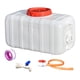 thumbnail image 3 of Tanque De Agua Reutilizable, Cubo De Almacenamiento Horizontal Para Camping, Jardín, Coche, Blanco, 47,5 Kg, 3 of 5