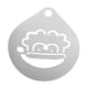 thumbnail image 1 of Plantilla De Cappuccino Arts Portátil Para Accesorios De Barra Mousse Avena Cupcake Santa Claus, 1 of 3