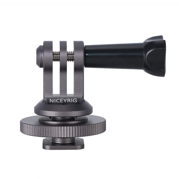 Adaptador de montaje Hot Shoe NICEYRIG para GoPro Hero 10/9/8/7/6/5