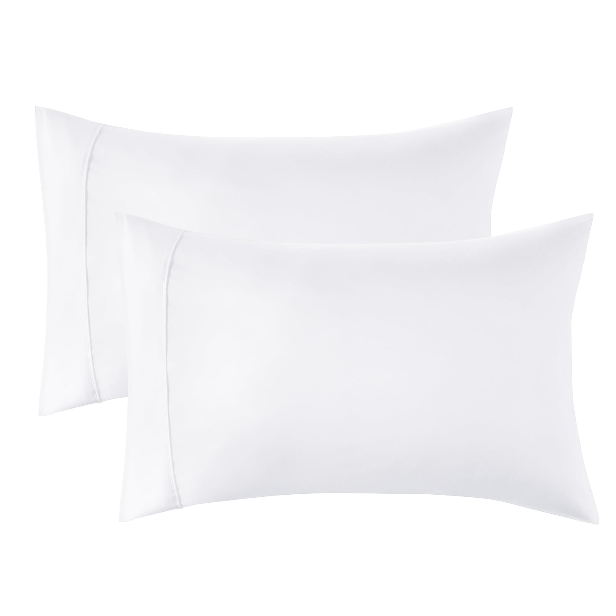 Juego De Fundas De Almohada Bedsure Queen De Microfibra De Poliéster Blanco