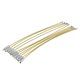 thumbnail image 4 of La etiqueta del equipaje del lazo del alambre del cable 10pcs coloca las correas del alambre de acero inoxidable amarillas, 4 of 6