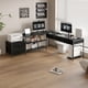 thumbnail image 1 of Escritorio Homeoffice Esquinero Forma L Oficina Convertible Negro, 1 of 6