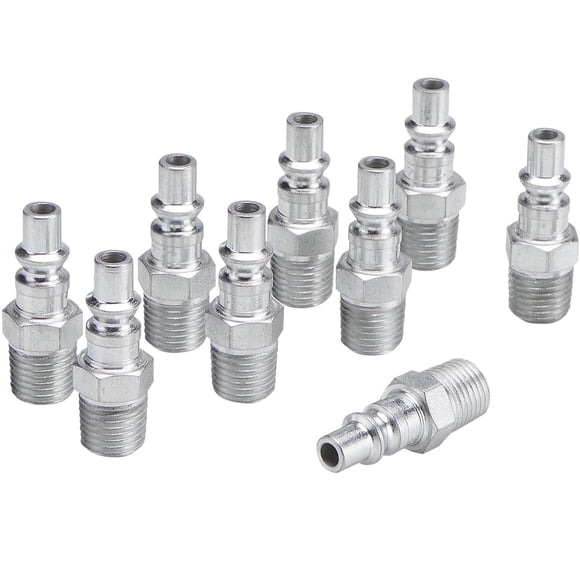 Plug Milton 777 1/4 MNPT A Style Silver, 10 unidades (paquete de 1)