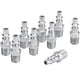 thumbnail image 1 of Plug Milton 777 1/4 MNPT A Style Silver, 10 unidades (paquete de 1), 1 of 5