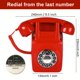 thumbnail image 4 of Teléfono de Pared Artisam Retro Rojo con Cable, 4 of 6