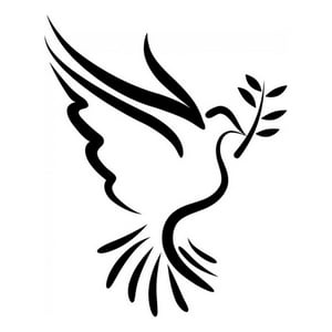 Rienda Libre Graphics - Decomural Peace Dove Bird Ws-15448