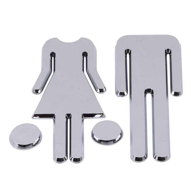 1pc Elegant and Stylish Men's and Women's Bathroom Sign for Home, Office, and Business - Perfect for Restroom Washroom Decor