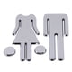 thumbnail image 1 of 1pc Elegant and Stylish Men's and Women's Bathroom Sign for Home, Office, and Business - Perfect for Restroom Washroom Decor, 1 of 4