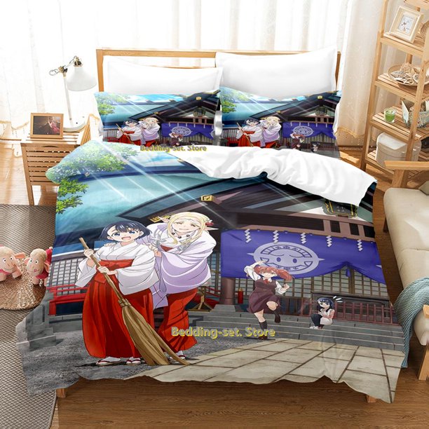 Koito Koganei & Elda Bedding Set Single Twin Full Queen King Size Bed Set Adult Kid Bedroom Duvetcover Sets Anime Bed Sheet Set Bed Sheets