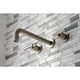 thumbnail image 5 of Grifo de pared para bañera Kingston Brass Manhattan, níquel cepillado, 5 of 7