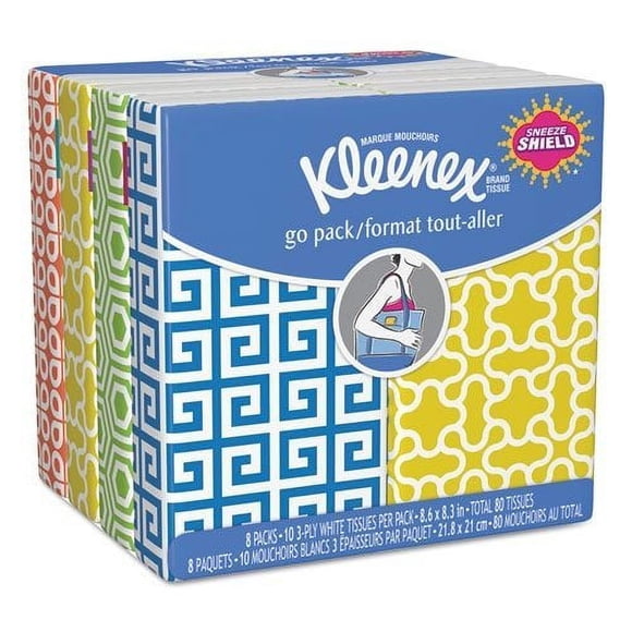 Pañuelos Faciales Kimberly-Clark Kleenex 3 Capas Paquetes de Bolsillo x80