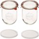 thumbnail image 1 of Weck Tulip Jars de 1 litro, frascos grandes para masa madre, 1 of 3