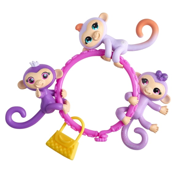 Toy WowWee Fingerlings Mini-Series 1-5 Banana con 3 figuras