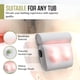 thumbnail image 5 of Almohada de baño MONET con masajeador shiatsu IPX8 impermeable USB-C, 5 of 7