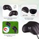 thumbnail image 3 of Juego de 3 fundas para cabezas de palos de golf, piel magnética de primera calidad, 3 of 4