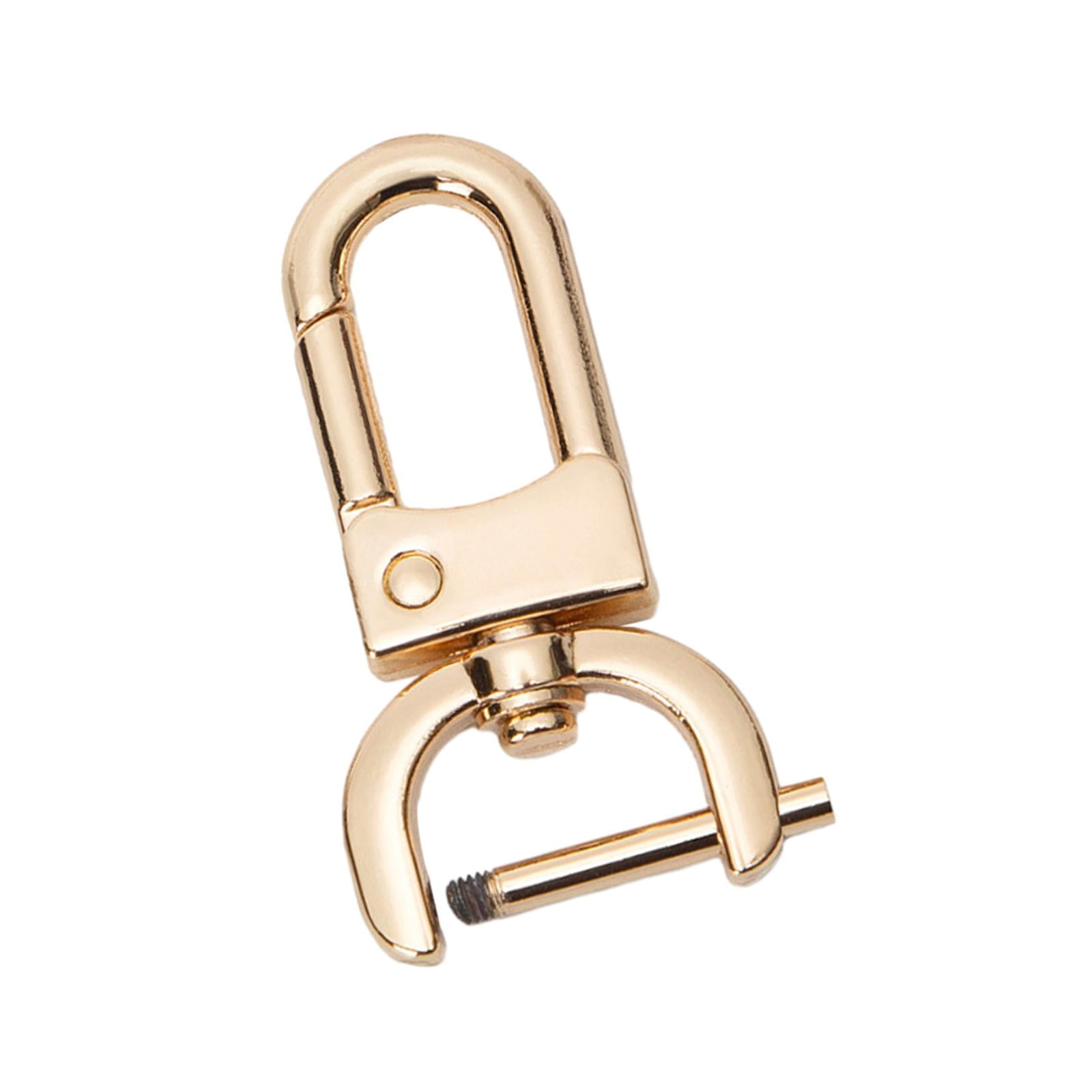 Bothyi - Cierre Giratorio De Gancho A Presión Desmontable Con Barra De Tornillo Reemplazo De Correa De Monedero De Bricolaje Oro Claro S
