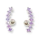 thumbnail image 1 of Pendientes Curvos Zirconio Lila Piercing Helix, 1 of 3