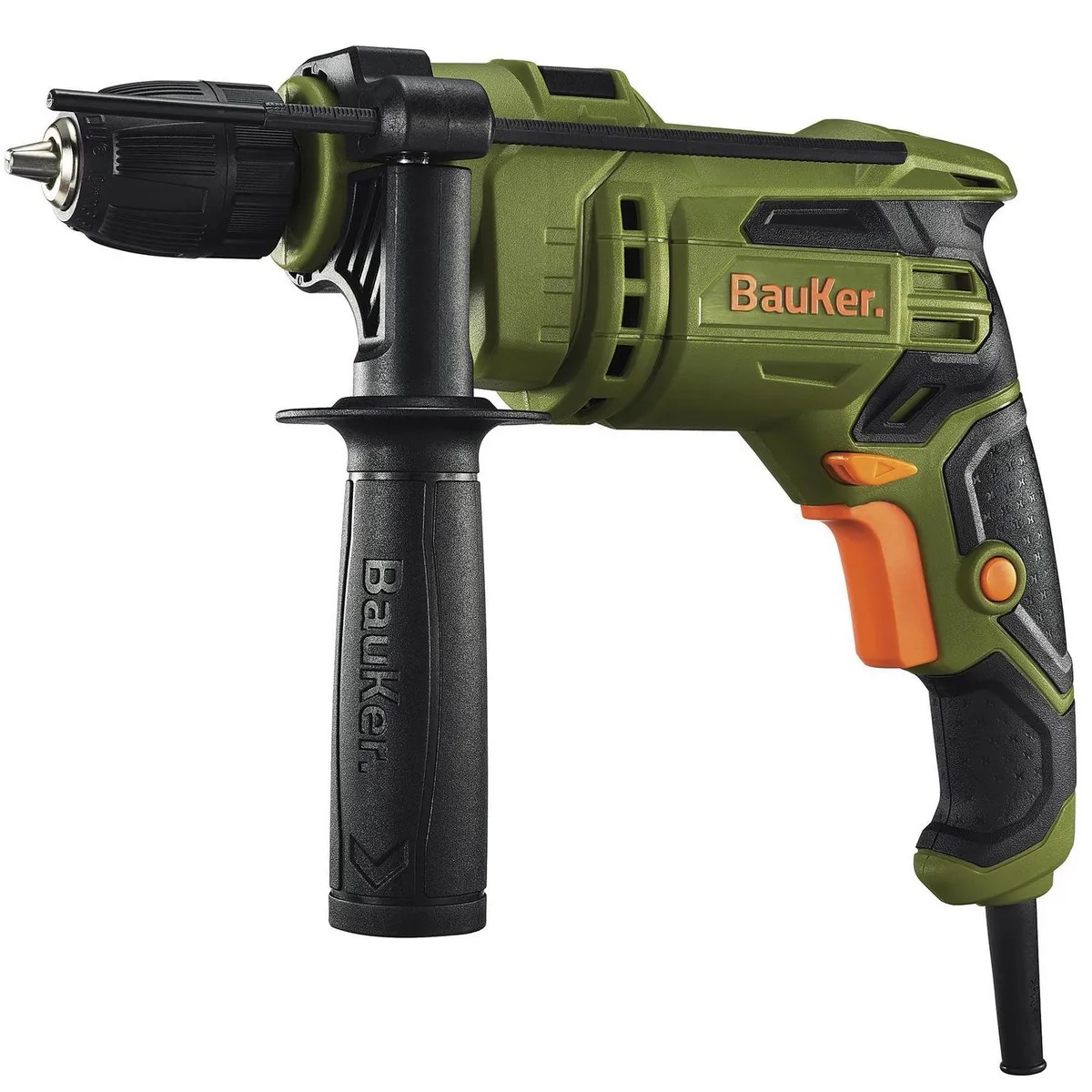 Taladro Percutor Eléctrico Bauker 650W 10Mm Color Verde