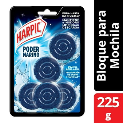 Pastilla Para Estanque Para Inodoros Power Plus X4 Pack Sobre 225 G Harpic