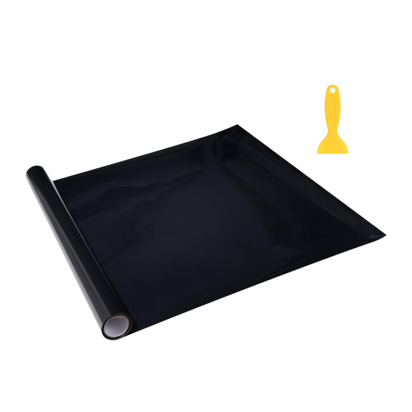 Fondo De Acuario Adhesivo Estático Negro Póster De Acuario Fondo Decorativo Ancho 40 Cm