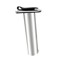 Ioensy - Soporte Genérico Para Caña De Pescar De Montaje Empotrado Con Junta De Brida De Acero Inoxidable 90 Grados