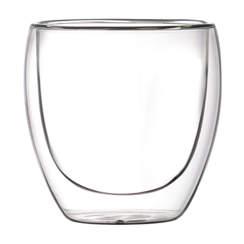 Magideal - Tazas De Café De Doble Pared Tazas De Café Expreso Pequeñas Taza Con Aislamiento De Vidrio De Borosilicato Alto Tazas Para Beber Tazas De Té Para Té