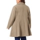 thumbnail image 3 of Abrigo de mujer talla grande Agnes Orinda con solapa entallada, doble botonadura, largo, con bolsillos 4X caqui, 3 of 6
