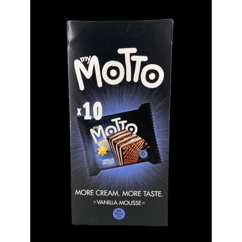 Obleas Mousse Vainilla My Motto 10 Un X 34 G