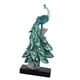 thumbnail image 3 of Estatua decorativa de pavo , escultura, figurita, el más , decoración para hogar, artesanías de resina para boda, estantería, decoración de , azul S, 3 of 5