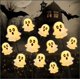 thumbnail image 1 of Luces solares para exteriores con fantasmas de Halloween JOYIN, 66 cm, 12 LED, 2 unidades, 1 of 9