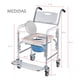 thumbnail image 3 of Baño Wc Portátil Con Ruedas Y Reposapies Incluye Balde 7002B, 3 of 3