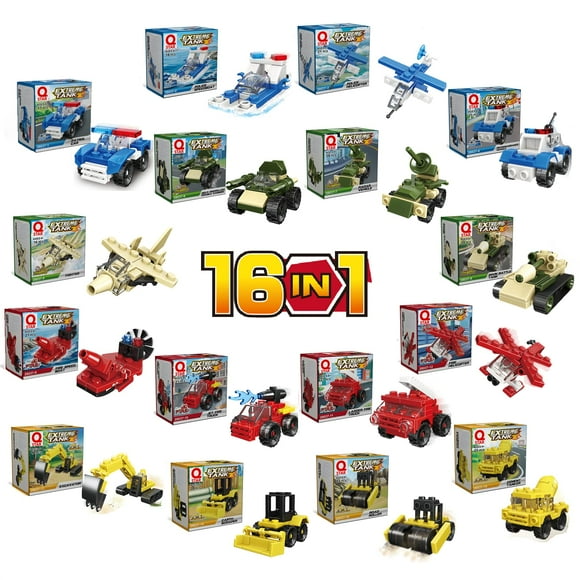 Building Blocks QStar Mini 16 para coches compatibles con Lego Kids