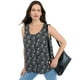 thumbnail image 1 of Blusa Mujer S/M Cuello Redondo Negro Print Corona, 1 of 5