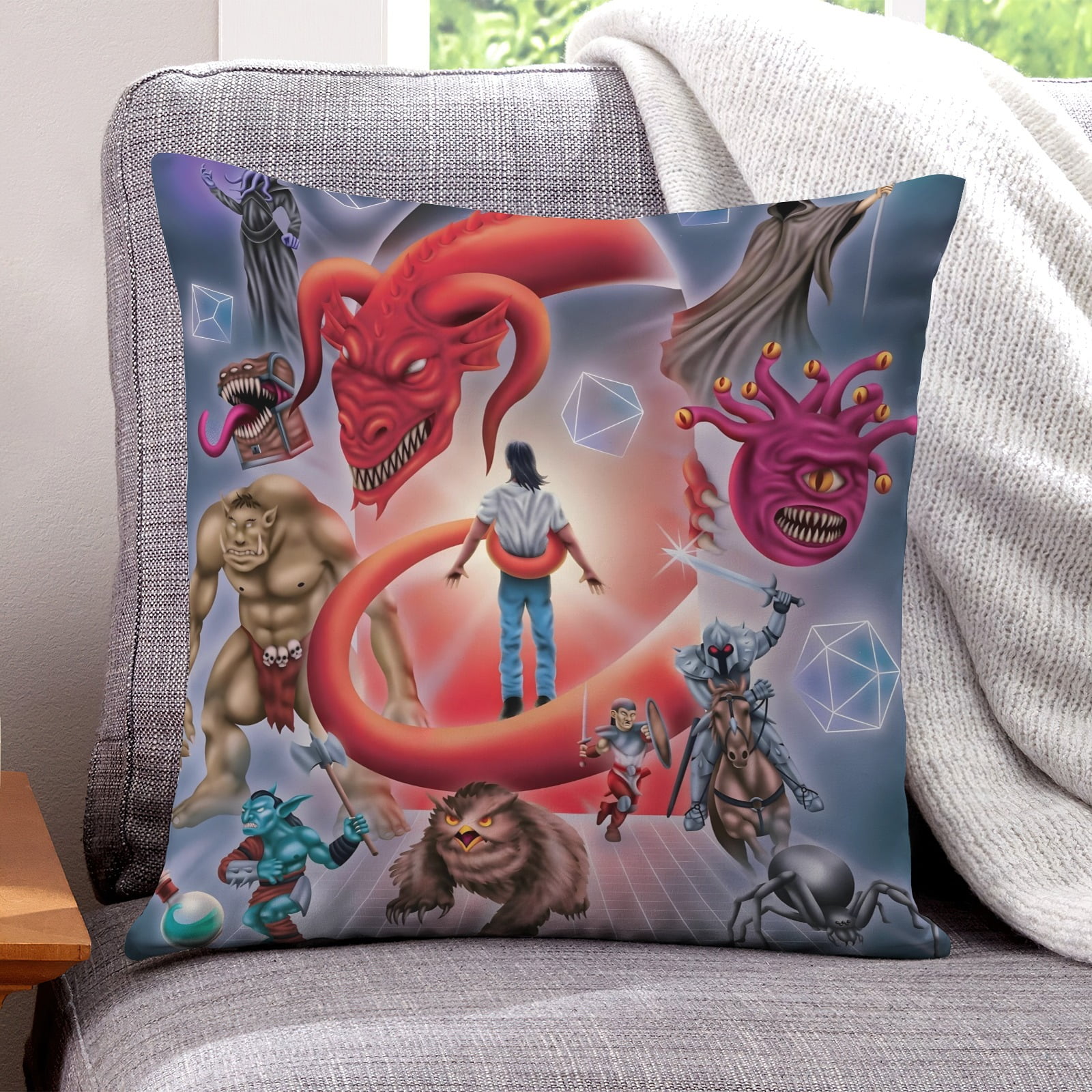 Accesorio - Funda de Almohada Desmarcar Calabozos y Dragones 30x30 cm