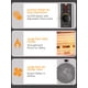 thumbnail image 4 of Calentador radiante JASUN Electric Space 1250W/1500W ETL Blanco, 4 of 7
