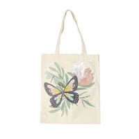 Papaya Project - Tote Bag Pintura Con Diamantes - Mariposa Beige