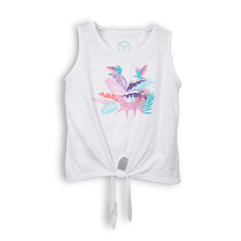 Polera Niña Blanco Pillin