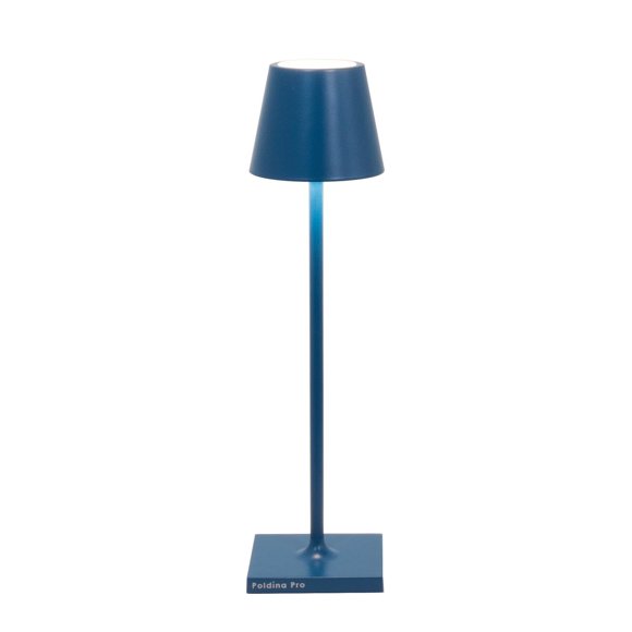 Lámpara Zafferano Poldina Micro Recargable Capri Azul