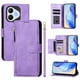 thumbnail image 1 of FOXDOCK Funda Tipo Cartera para Realme P3 5G Cuero PU con Cremallera y Correa de Muñeca, Ranuras para Tarjetas, Soporte Plegable, Cierre Magnético, 1 of 5