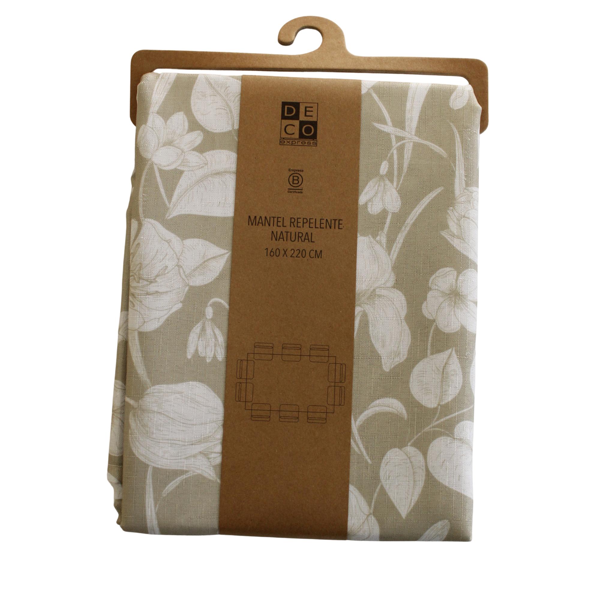 Decoexpress - Mantel Antimanchas Natural 130X180 Cm