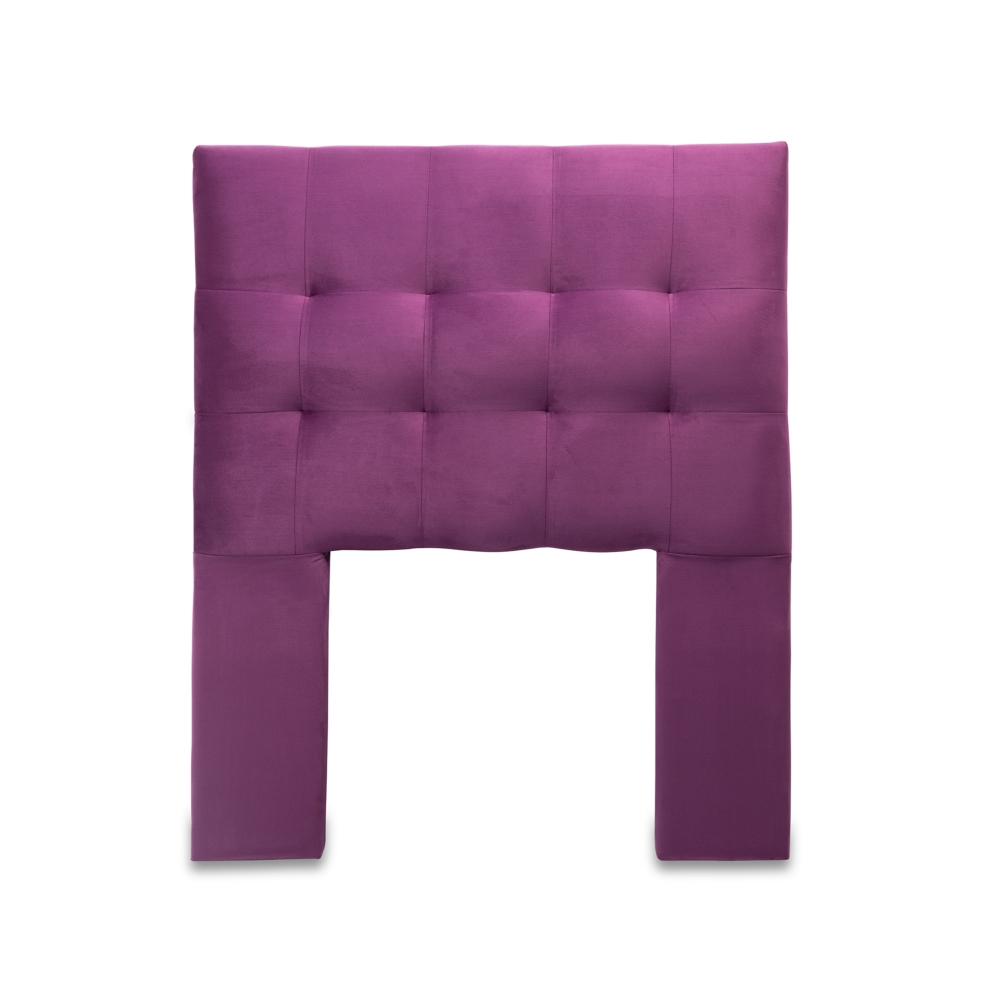 Dgb - Respaldo Cama 1 Plaza Felpa Morado Alicante Cp