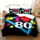thumbnail image 1 of TV series I Love The 80s Logo Bedding Set Duvet Cover Bed Set Quilt Cover Pillowcase Comforter king Queen Size Boys Adult, 1 of 5