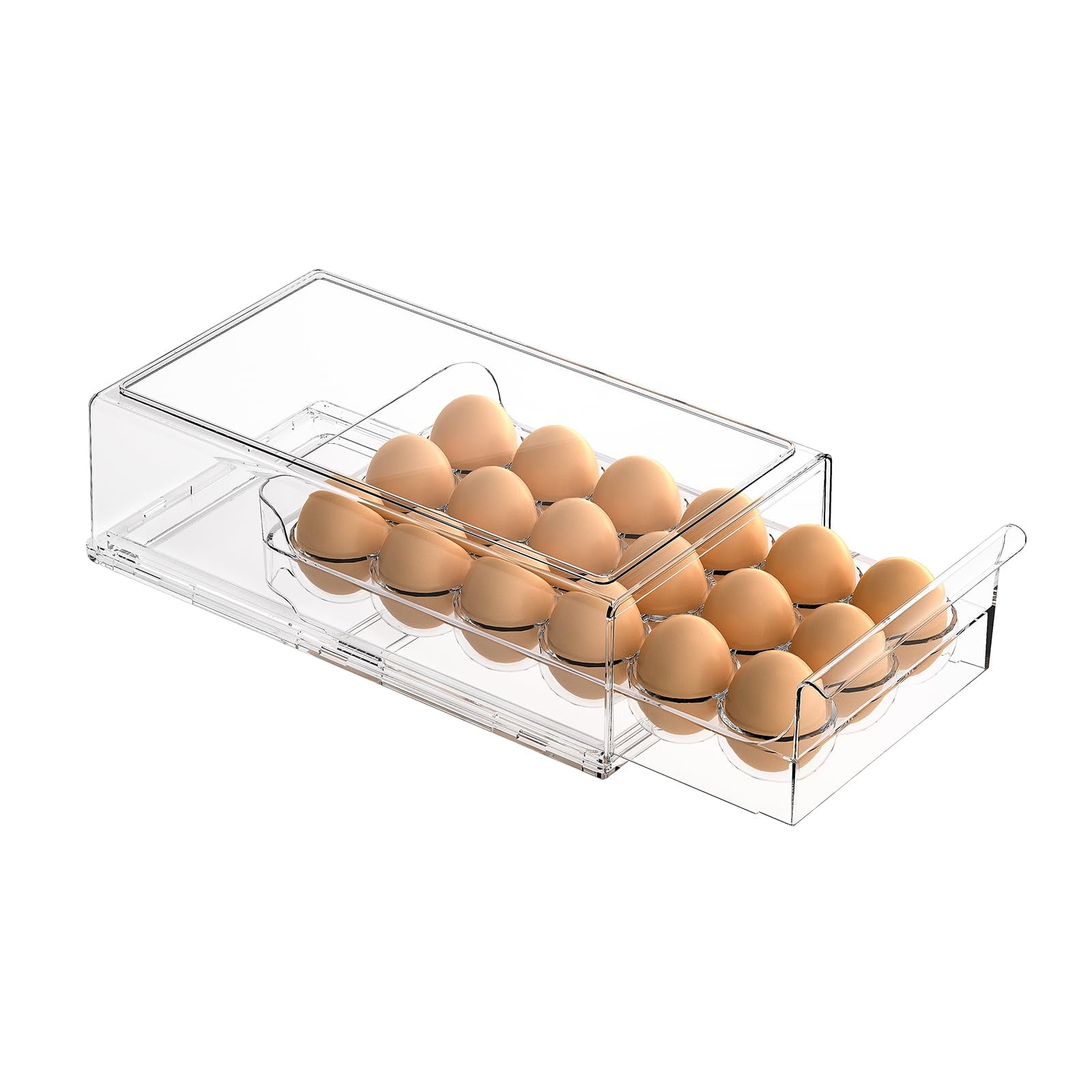 Bandejas Organizadoras Para Nevera Ettori, Apilables, 18 Huevos
