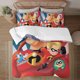 thumbnail image 1 of The Incredibles 3-Piece Bedding Set For Kids Boys Girls Adult Cartoon Warm Cute Fashion Holiday Present Gift Bed Sheets, 1 of 5