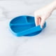 thumbnail image 2 of Plato con agarre de silicona azul, 2 of 3
