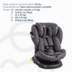 thumbnail image 4 of Silla De Auto Convertible Isofix Supra 360º Premium Gris, 4 of 10