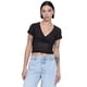 thumbnail image 1 of Polera Mujer M/C Cruzada Encaje Negro Corona, 1 of 4