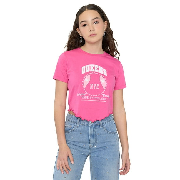 Polera Niña Teen MC Fun Roulette Fucsia Corona