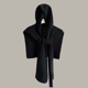 thumbnail image 1 of Chal con Capucha Suxumhao Tejido Envolvente Talla Única Negro, 1 of 2